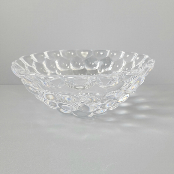 Orrefors Raspberry Signed Clear Crystsl Bowl - Picture 2 of 8
